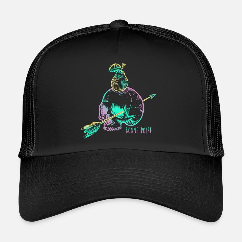 Skull pear mauve Casquette trucker 