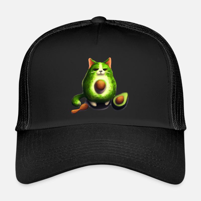 Avocado Cat Trucker Cap