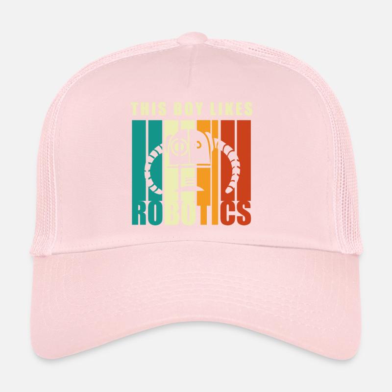 Boy Likes Robotics Mechanic Engineer Student Robot Trucker Cap
