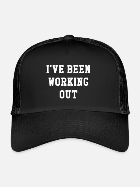 Je me suis entraîné - Casquette trucker  - noir/noir - Devant