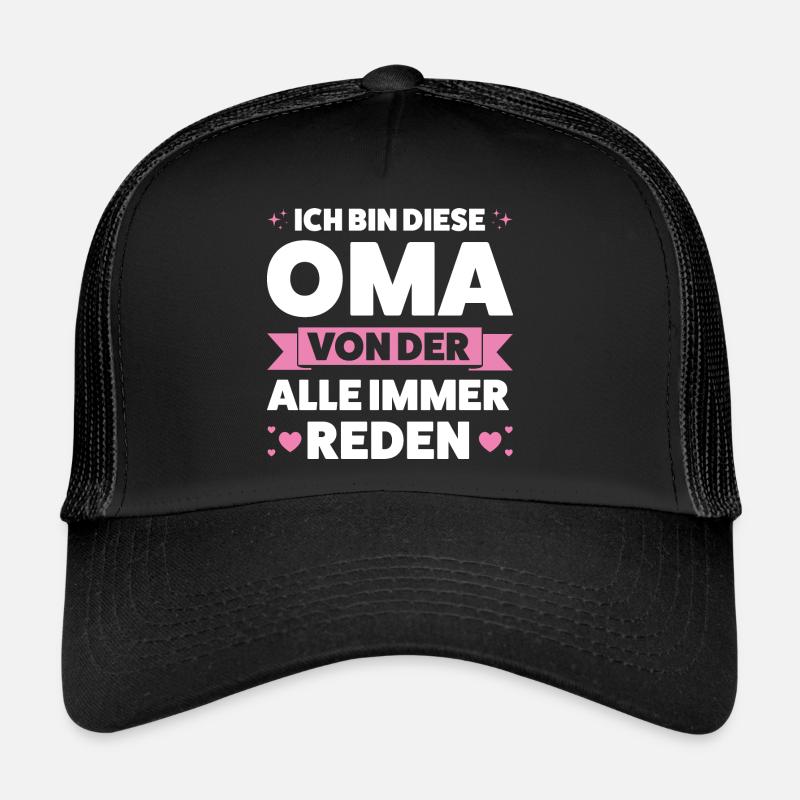 Oma Großmutter Enkelkind Geschenk Trucker Cap