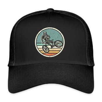 Mountain Bike Bicycle Rider Mountain Bike - Trucker Cap - black/black - Front