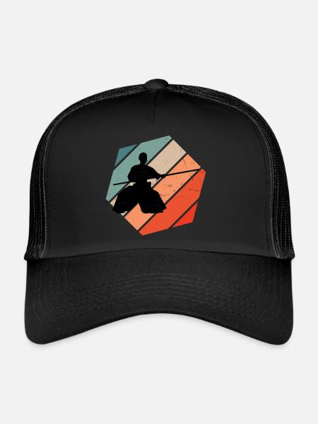 Men's Aikidoka Women's Aikido Martial Arts Martial Ar - Trucker Cap - black/black - Front