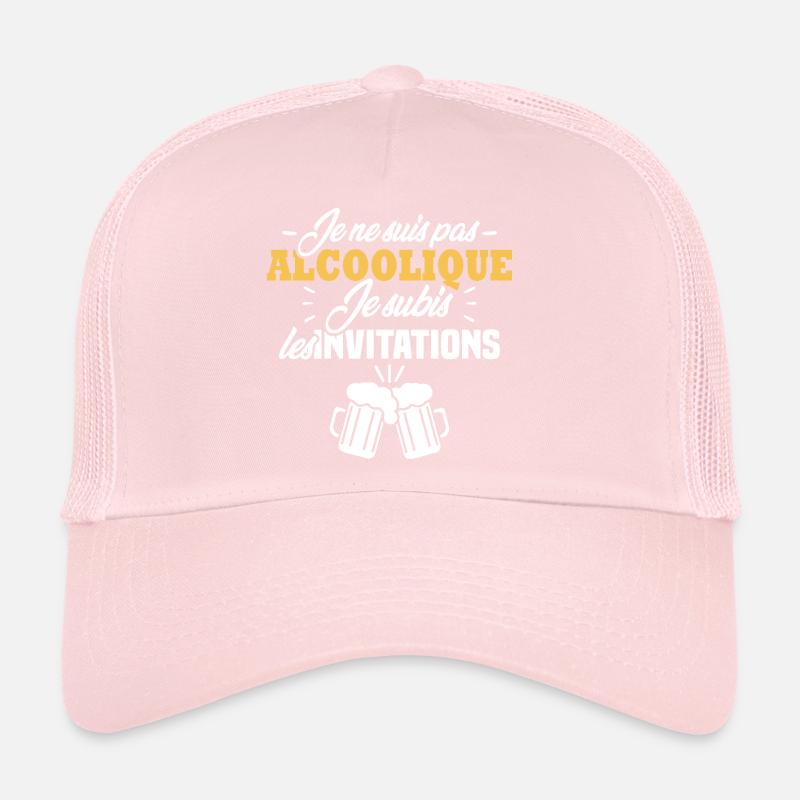 Je ne suis pas alcoolique je subis les invitations Casquette trucker 
