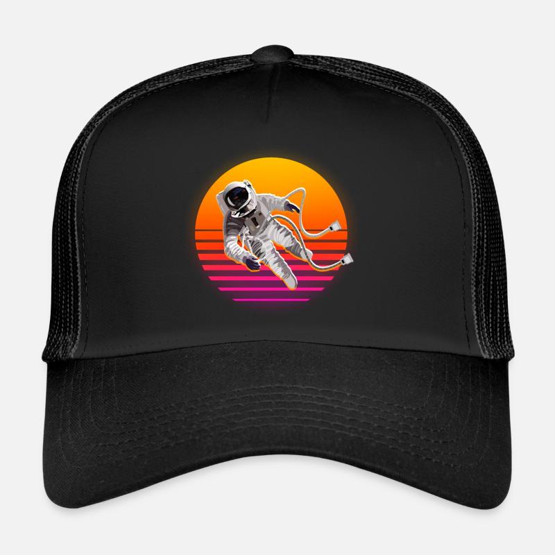 Espace Rétro Soleil Astronaute Casquette trucker 