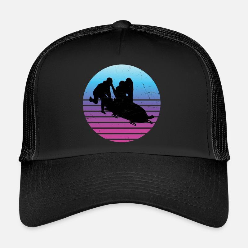 Bobsleigh piste femmes hommes bobsleigh bobsleigh bobsleigh bob homme Casquette trucker 