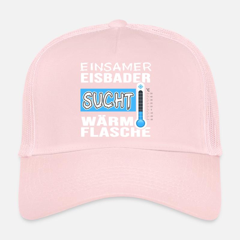 Single Eisbader Flirt beim Winterschwimmen Trucker Cap