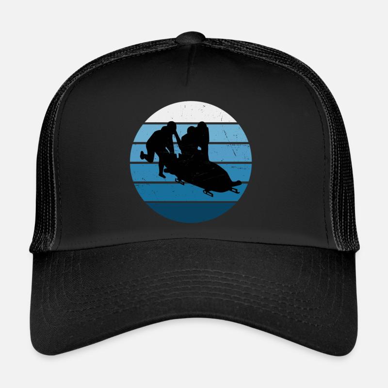 Piste de bobsleigh Bob sur bobsleigh Bobsleigh à deux Casquette trucker 