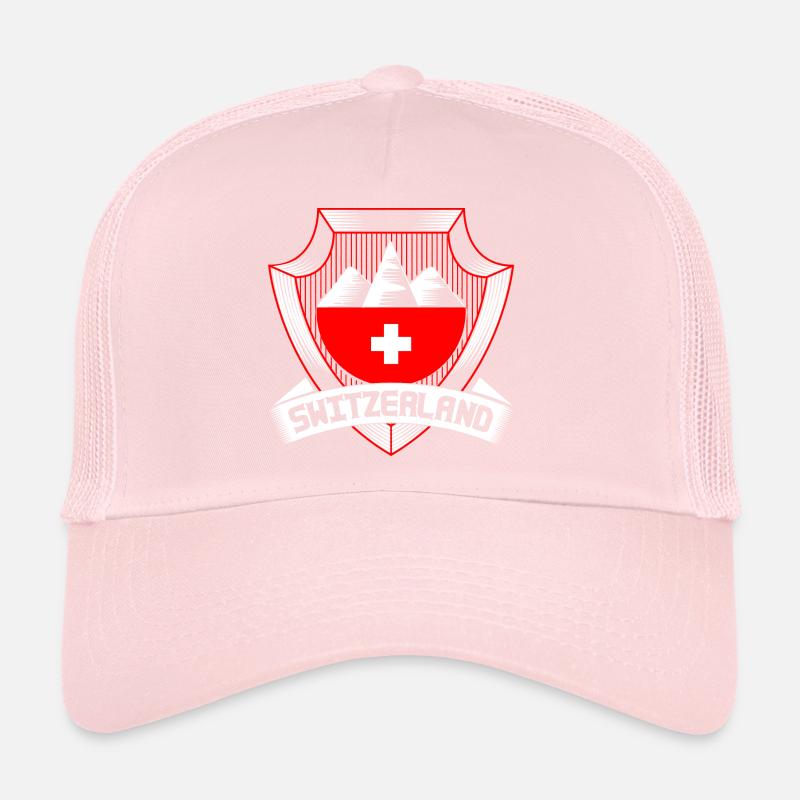 Schweiz Alpen Staat Geschenkidee Trucker Cap