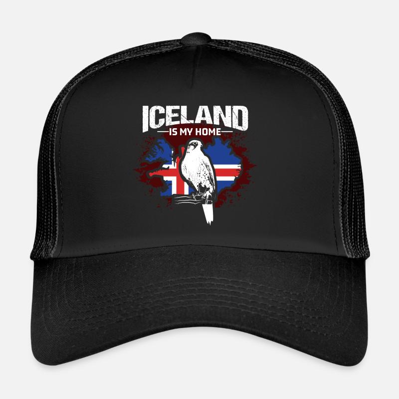 Island Insel Stolz - Trucker Cap - Schwarz/Schwarz