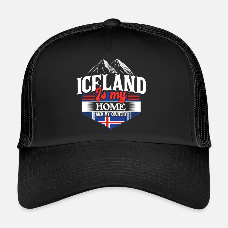 Island Insel Herkunft Geschenkidee Trucker Cap