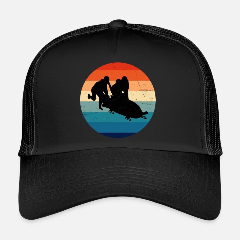 Bobsleigh Riding Bobsleigh Track Bobsleigh Femmes Hommes Casquette trucker 