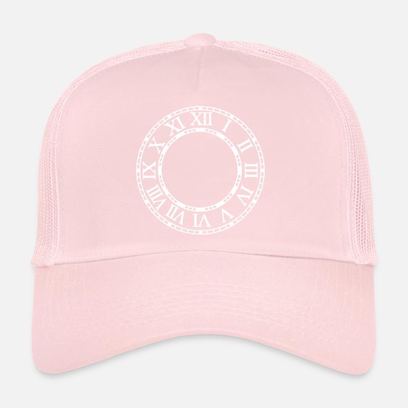 Clock Roman numerals Casquette trucker 