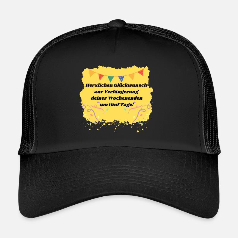 Pension - Trucker Cap - Schwarz/Schwarz