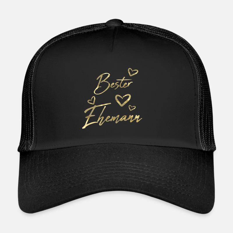 Bester Ehemann Gold - Trucker Cap - Schwarz/Schwarz