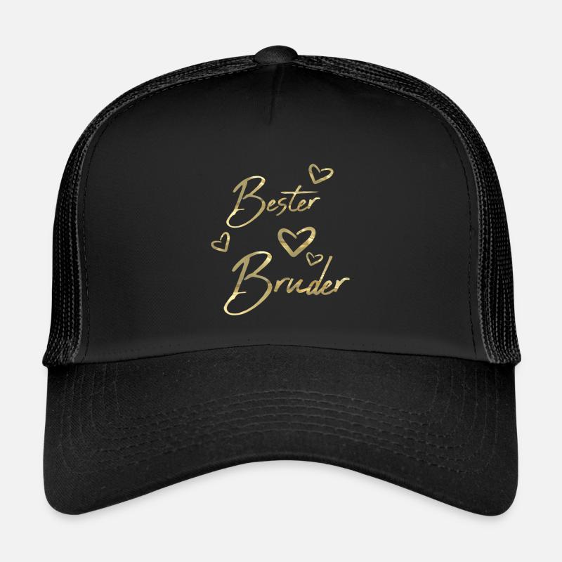 Bester Bruder - Trucker Cap - Schwarz/Schwarz