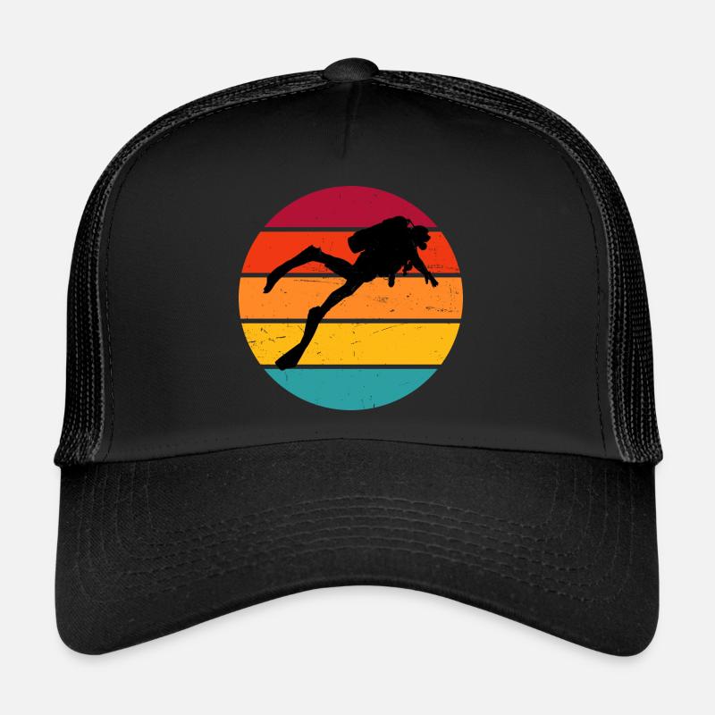 Scuba Diver Diving Scuba Taucher Tauchen Trucker Cap