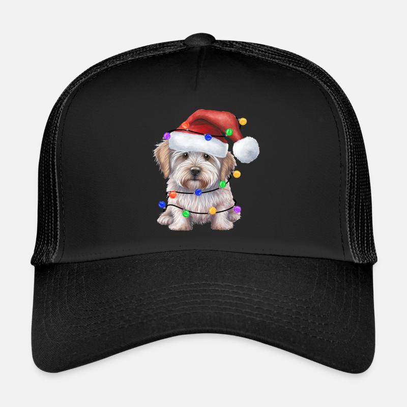 Christmas Dog - Trucker Cap - black/black
