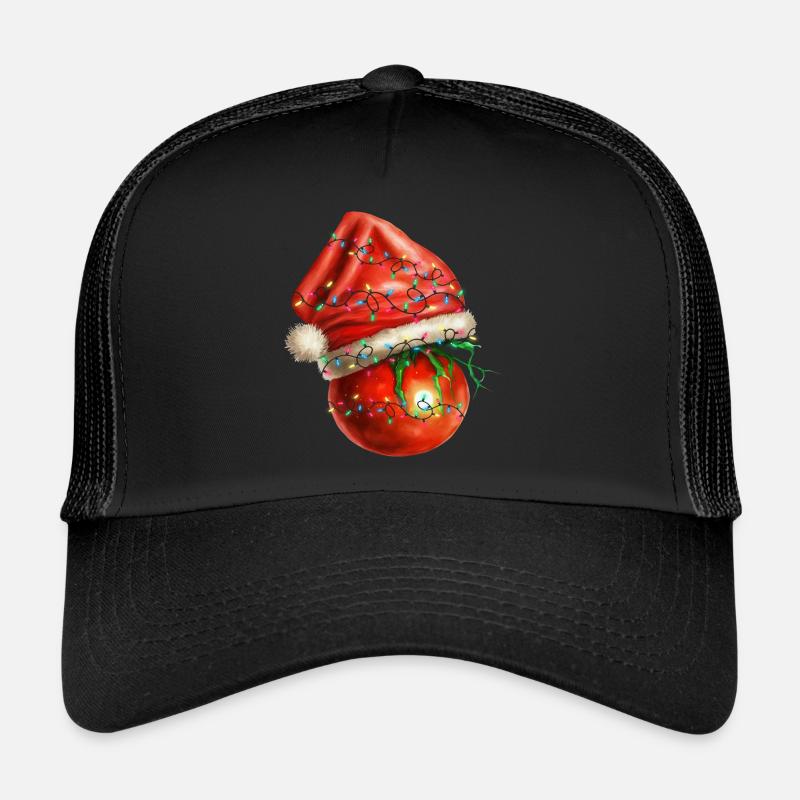 christmas Tomate - Trucker Cap - Schwarz/Schwarz