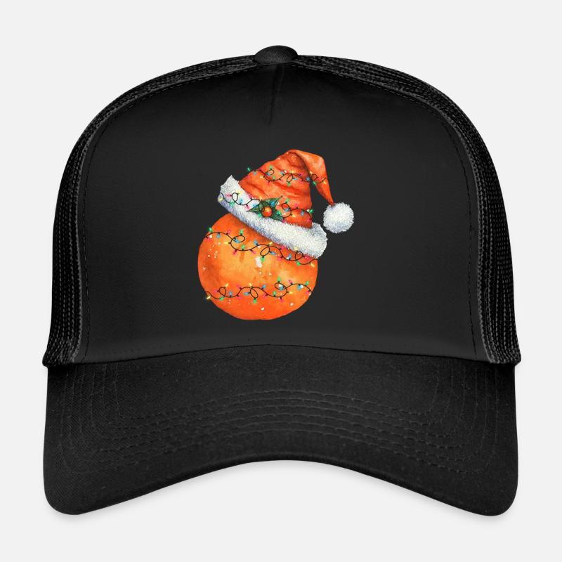 christmas Orange - Trucker Cap - Schwarz/Schwarz