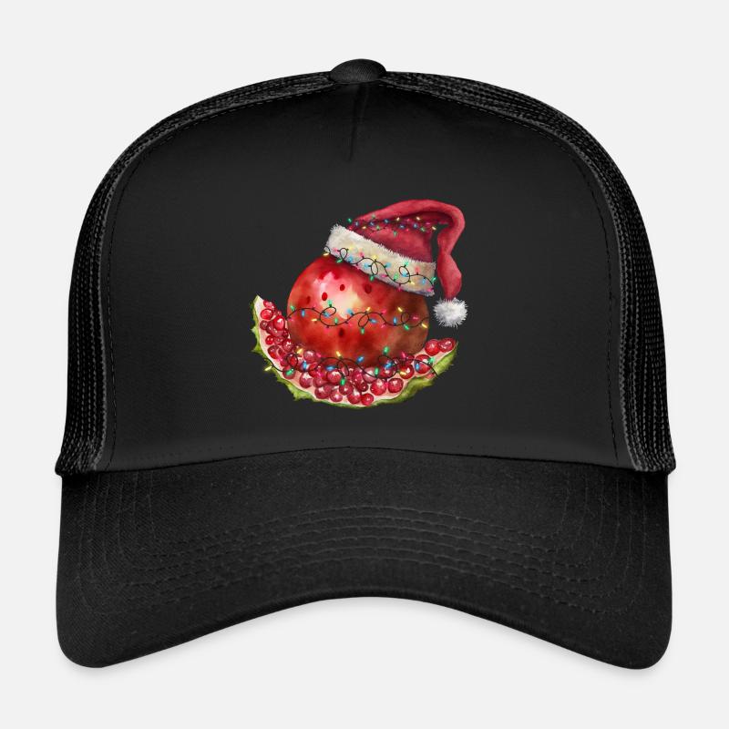 Christmas Granatapfel - Trucker Cap - Schwarz/Schwarz