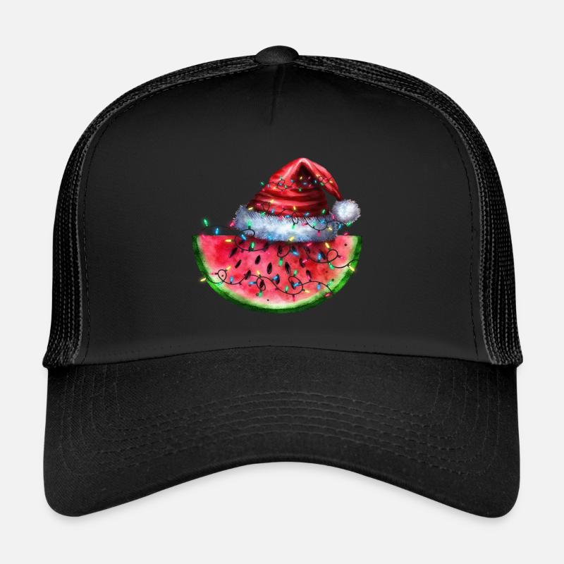 Pastèque de Noël Casquette trucker 