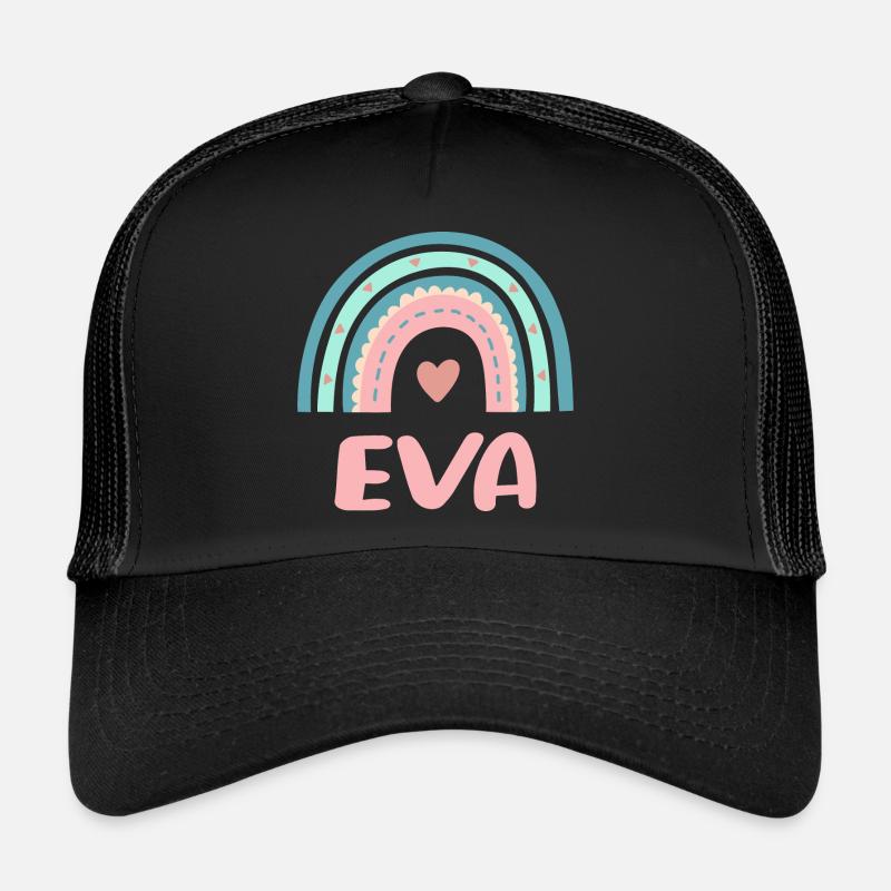 Eva Name Regenbogen Baby Trucker Cap