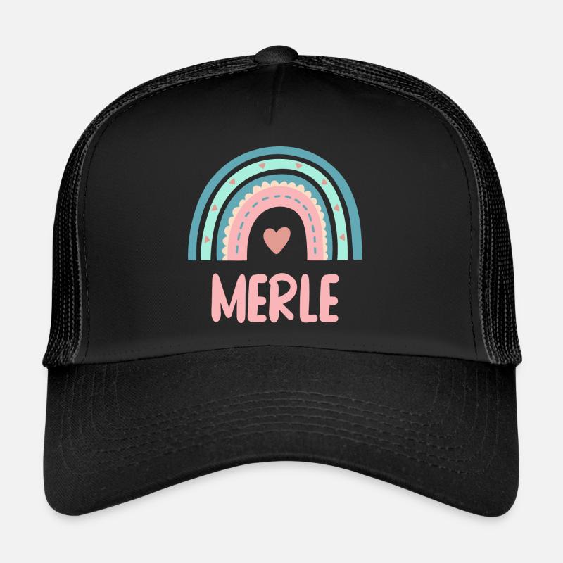 Merle Name Regenbogen Baby Trucker Cap