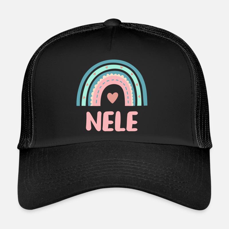 Nele Name Rainbow Baby Trucker Cap