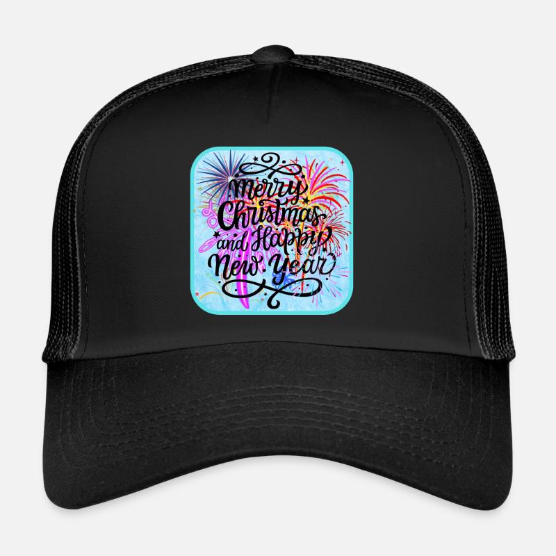 Happy New Year, colorful theme. Trucker Cap