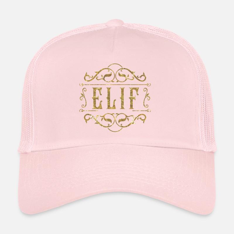 Elif gold Trucker Cap