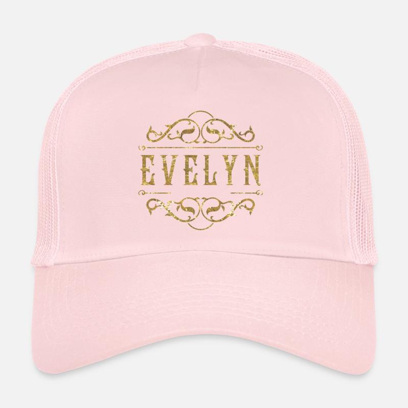 Evelyn gold Trucker Cap