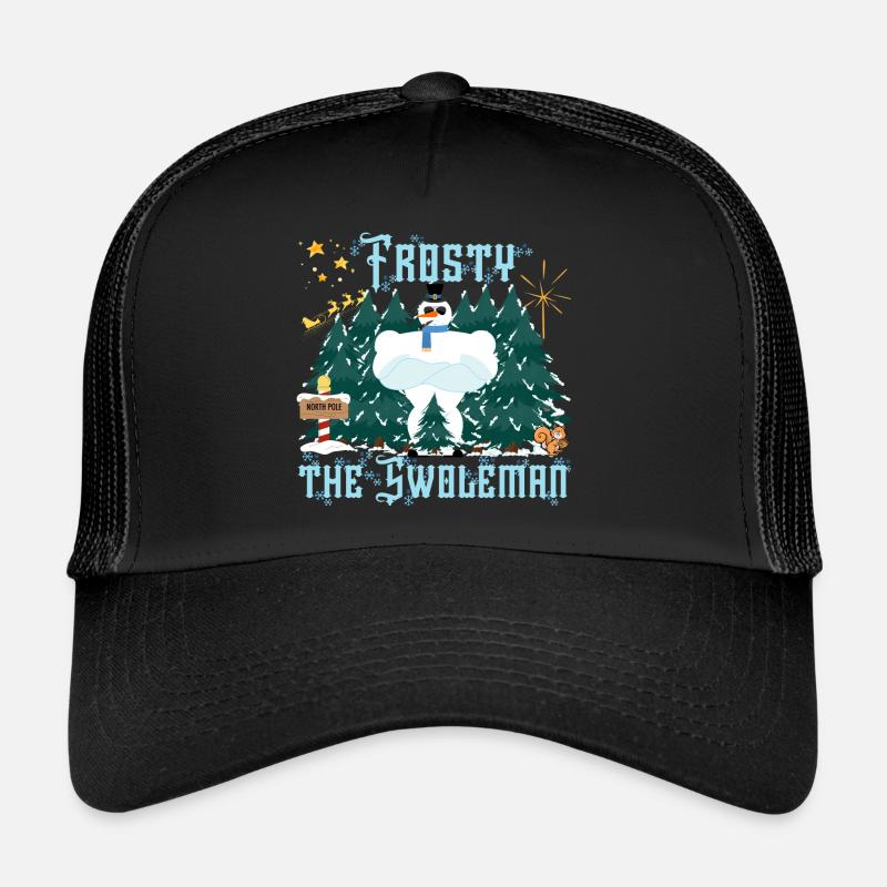 Frosty The Swoleman - Trucker Cap - Schwarz/Schwarz