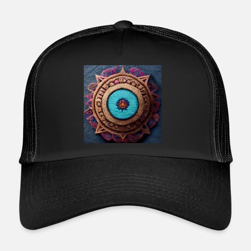 Boho Mandala Résumé Casquette trucker 