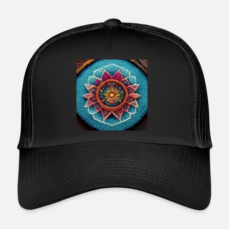 Boho Mandala Résumé Casquette trucker 