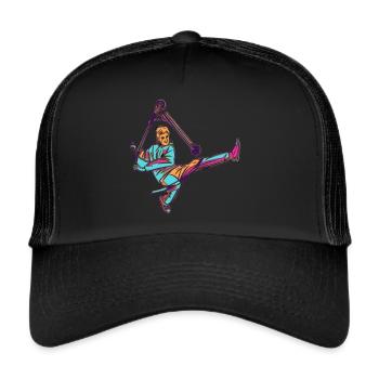 Stunt Scooter - Trucker Cap - Schwarz/Schwarz - Vorne