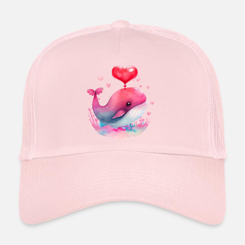Cadeau de Saint-Valentin Baleine Casquette trucker 