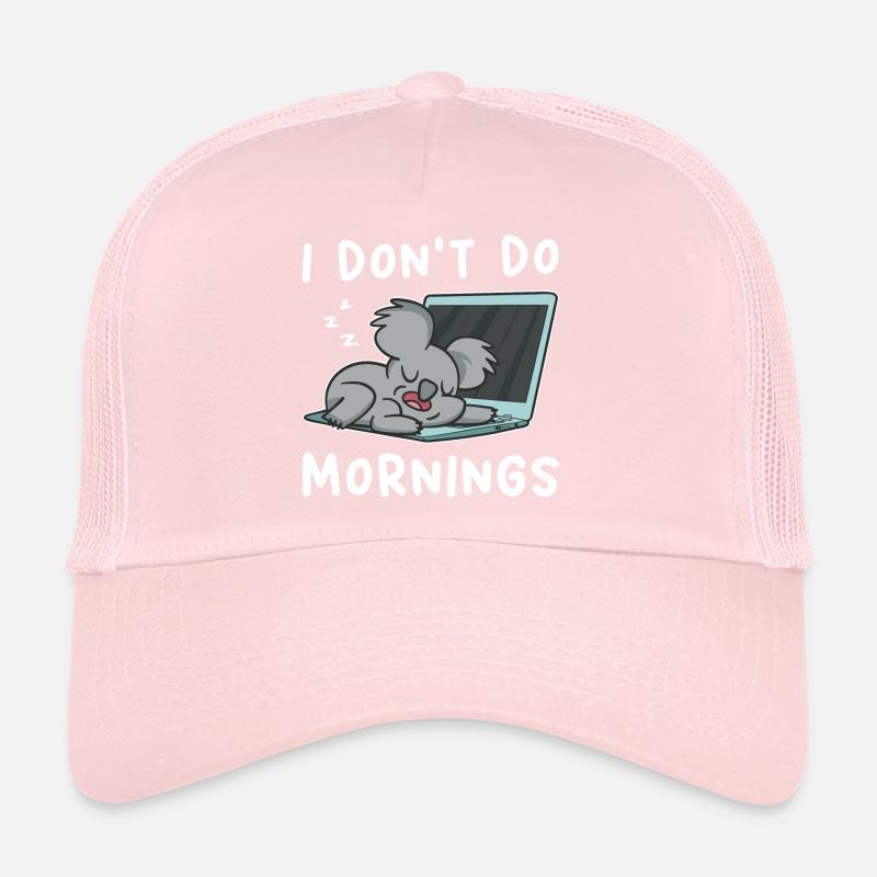 Koala Morning Grouch Lazy Koala Bear Late Riser Trucker Cap