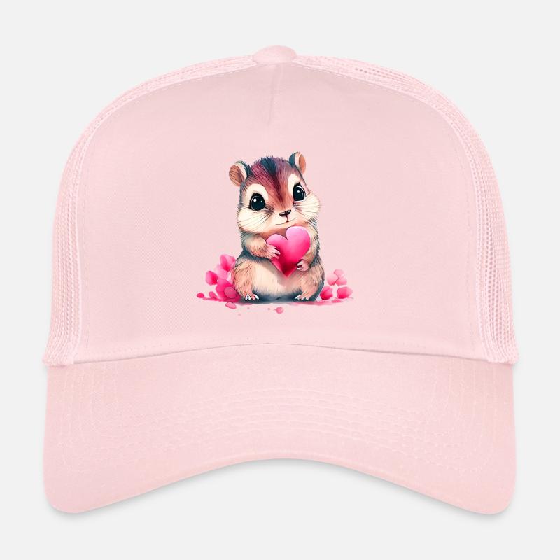 Hamster Cadeau de Saint-Valentin Casquette trucker 