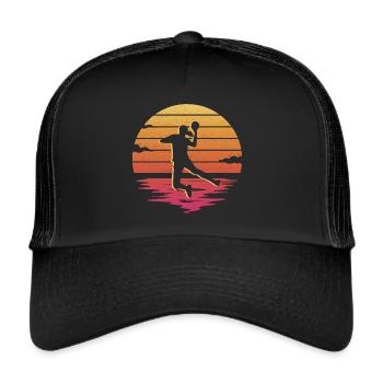 Handball Fille Handball Joueur Handball Joueur de handball - Casquette trucker  - noir/noir - Devant