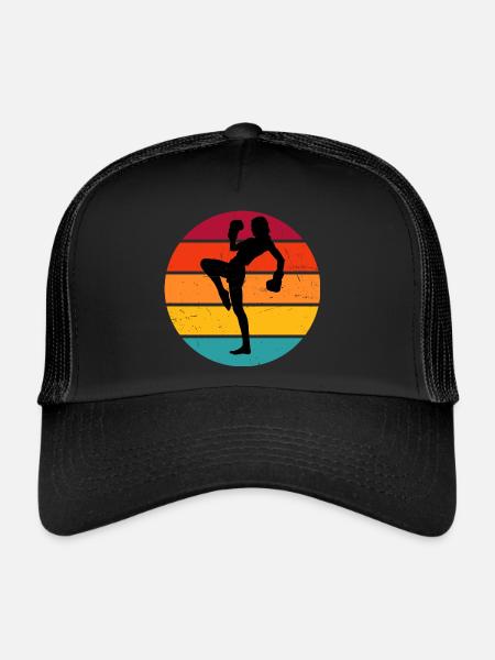 Kickboxing Hommes Kickboxing Boxe Kickboxing Kickboxing - Casquette trucker  - noir/noir - Devant