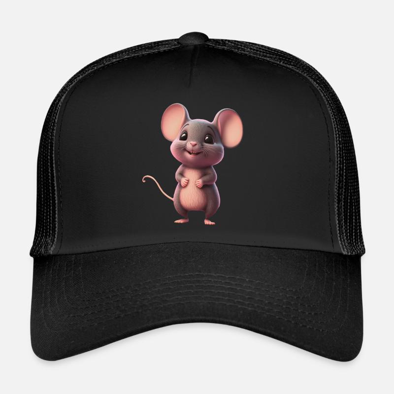 cute happy mouse Trucker Cap