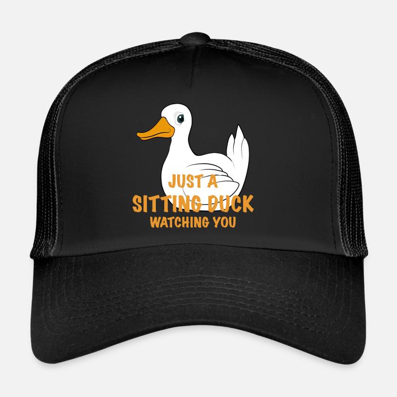 Funny duck saying Trucker Cap