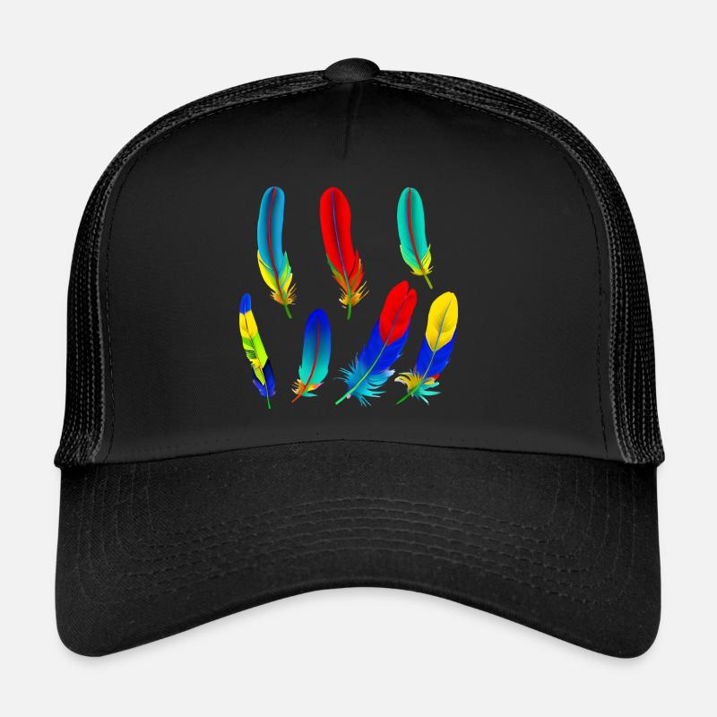 Plumes de perroquet Casquette trucker 
