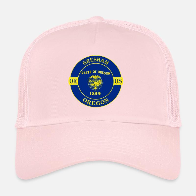 Gresham Oregon Flagge USA Reise Souvenir Abzeichen Trucker Cap