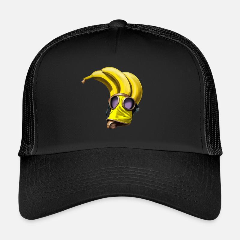 Mananamask - Trucker Cap - Schwarz/Schwarz