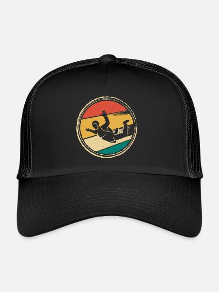 Fallschirmspringer Fallschirmspringen Fallschirm - Trucker Cap - Schwarz/Schwarz - Vorne