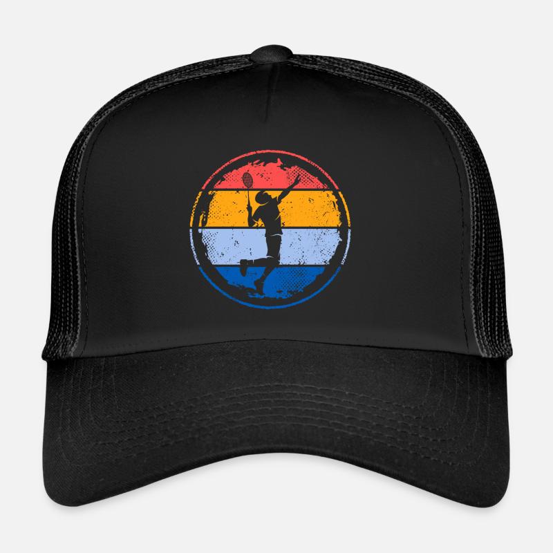 Badminton player Badminton player retro badminton Trucker Cap