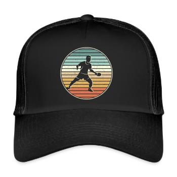 Table tennis player Ping Pong Vintage Table Tennis - Trucker Cap - black/black - Front