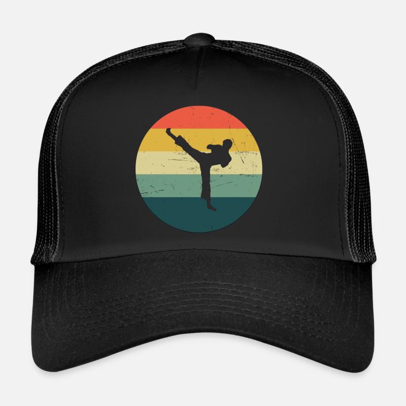 Kickbox Boxen Kickboxer Kickboxing Damen - Trucker Cap - Schwarz/Schwarz